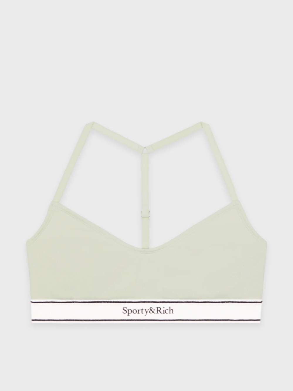 SPORTY & RICH SERIF LOGO SPORTS BRALETTE